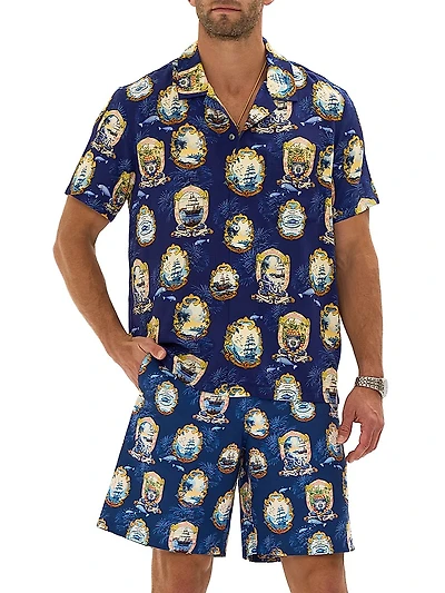 Song Of Saint Anthony Short-Sleeve Camp Shirt