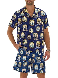 Song Of Saint Anthony Short-Sleeve Camp Shirt