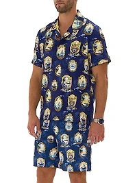 Song Of Saint Anthony Short-Sleeve Camp Shirt