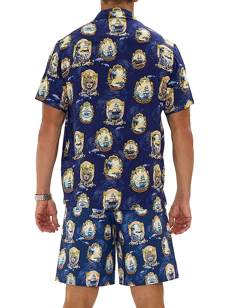 Song Of Saint Anthony Short-Sleeve Camp Shirt