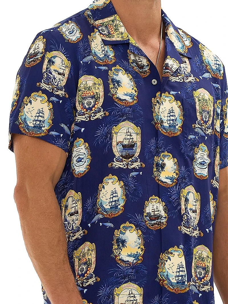 Song Of Saint Anthony Short-Sleeve Camp Shirt