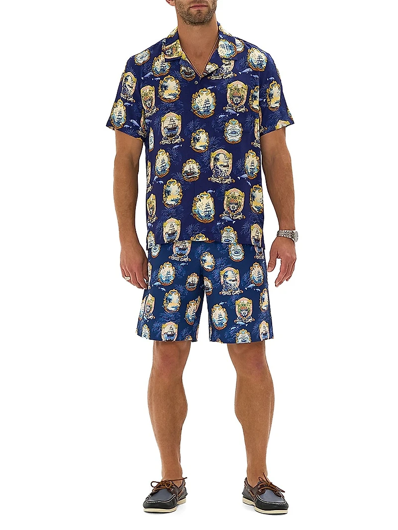 Song Of Saint Anthony Short-Sleeve Camp Shirt