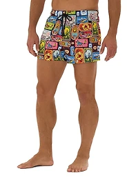 Saldomar Printed Drawstring Swim Shorts