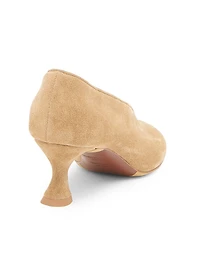 55MM Suede Duck-Heel Pumps