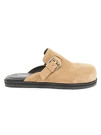 Sporty Suede Mules