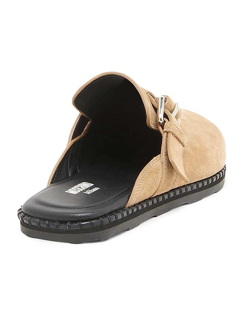 Sporty Suede Mules