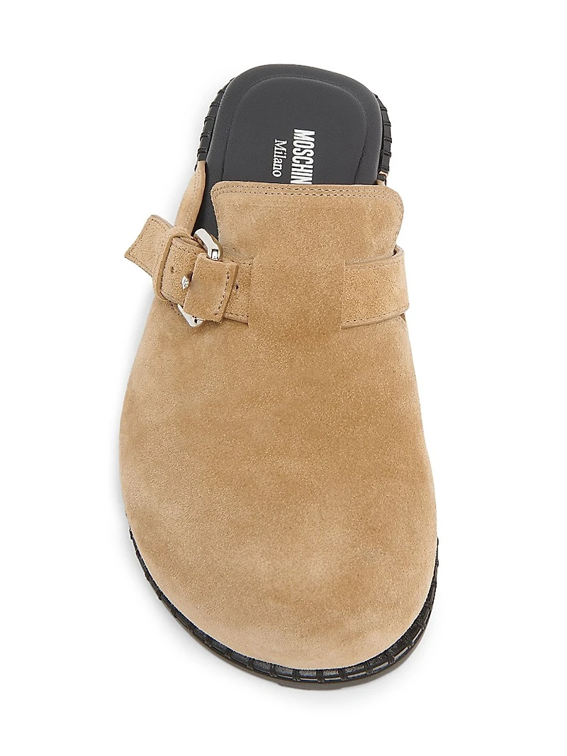 Sporty Suede Mules