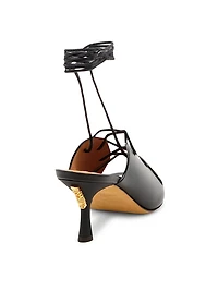 Laced Lettering 60MM Leather Sandals