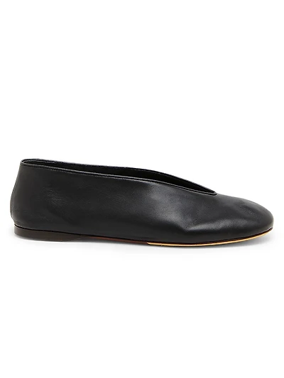 Duck Leather Flats