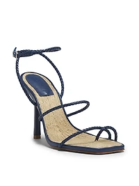 Kaya 100MM Leather Stiletto-Heel Sandals