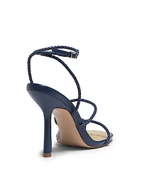 Kaya 100MM Leather Stiletto-Heel Sandals