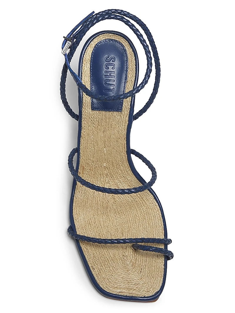 Kaya 100MM Leather Stiletto-Heel Sandals
