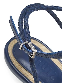 Kaya 100MM Leather Stiletto-Heel Sandals