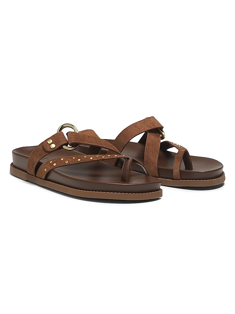 Aveline Studded Suede Sandals