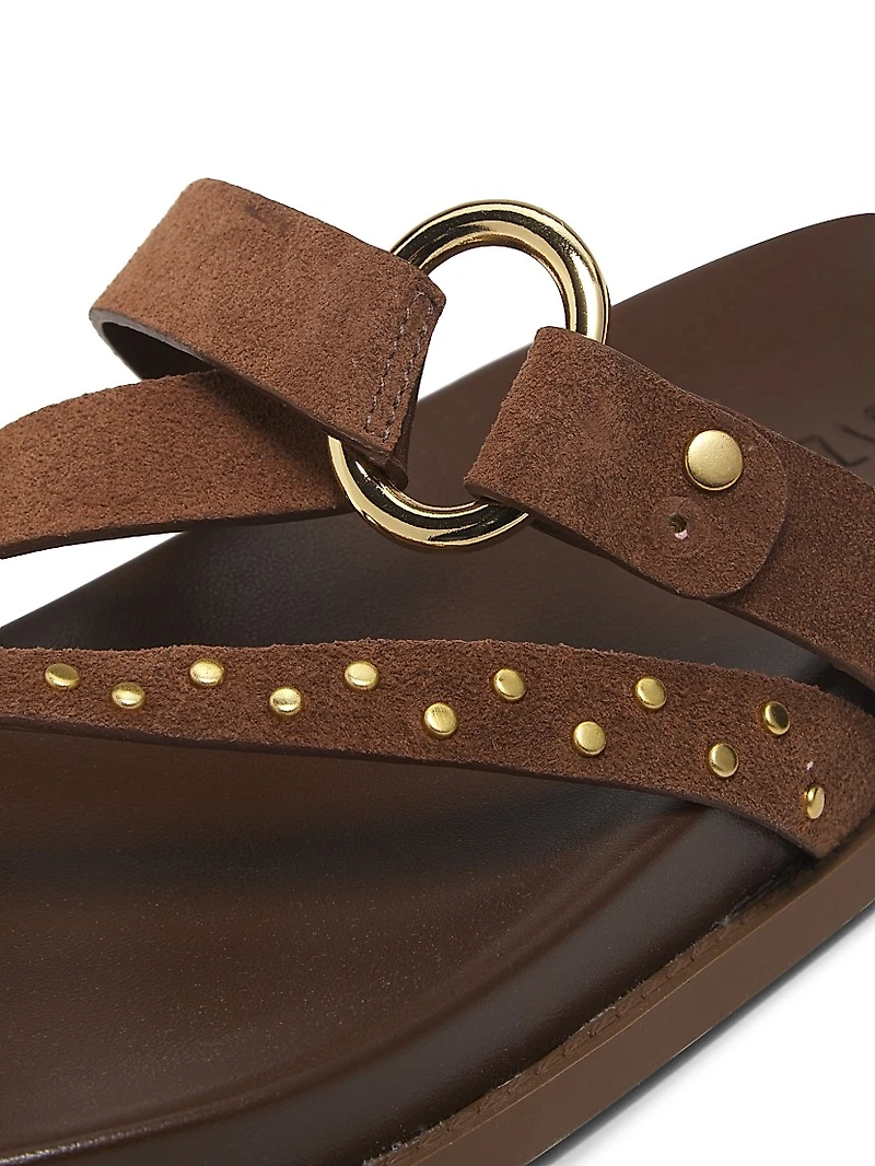 Aveline Studded Suede Sandals