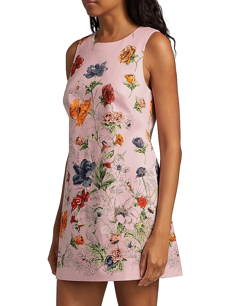 Mackenzie Floral Sleeveless A-Line Minidress