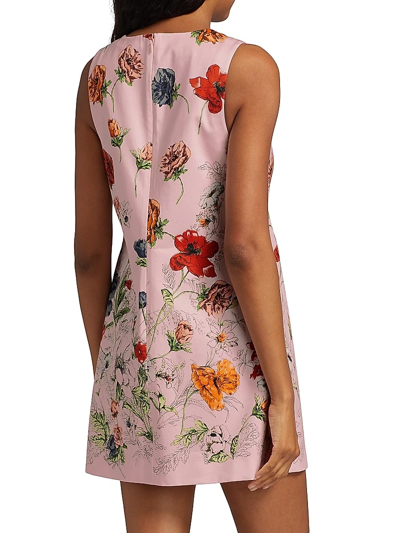 Mackenzie Floral Sleeveless A-Line Minidress