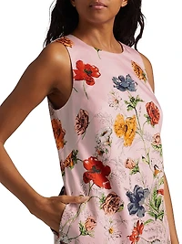 Mackenzie Floral Sleeveless A-Line Minidress