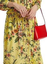 Cece Floral Cotton Voile Midi-Skirt