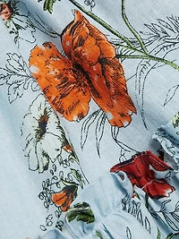 Audrey Floral Linen Minidress
