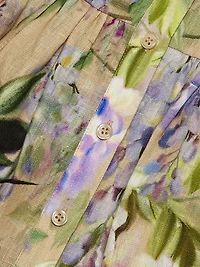 Raya Wisteria Mini Shirtdress