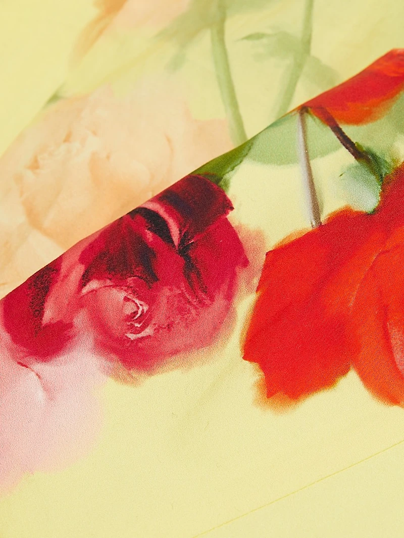 Julie Floral Cotton Midi-Dress