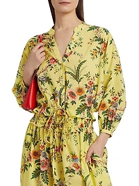 Perrin Floral Cotton Crop Top