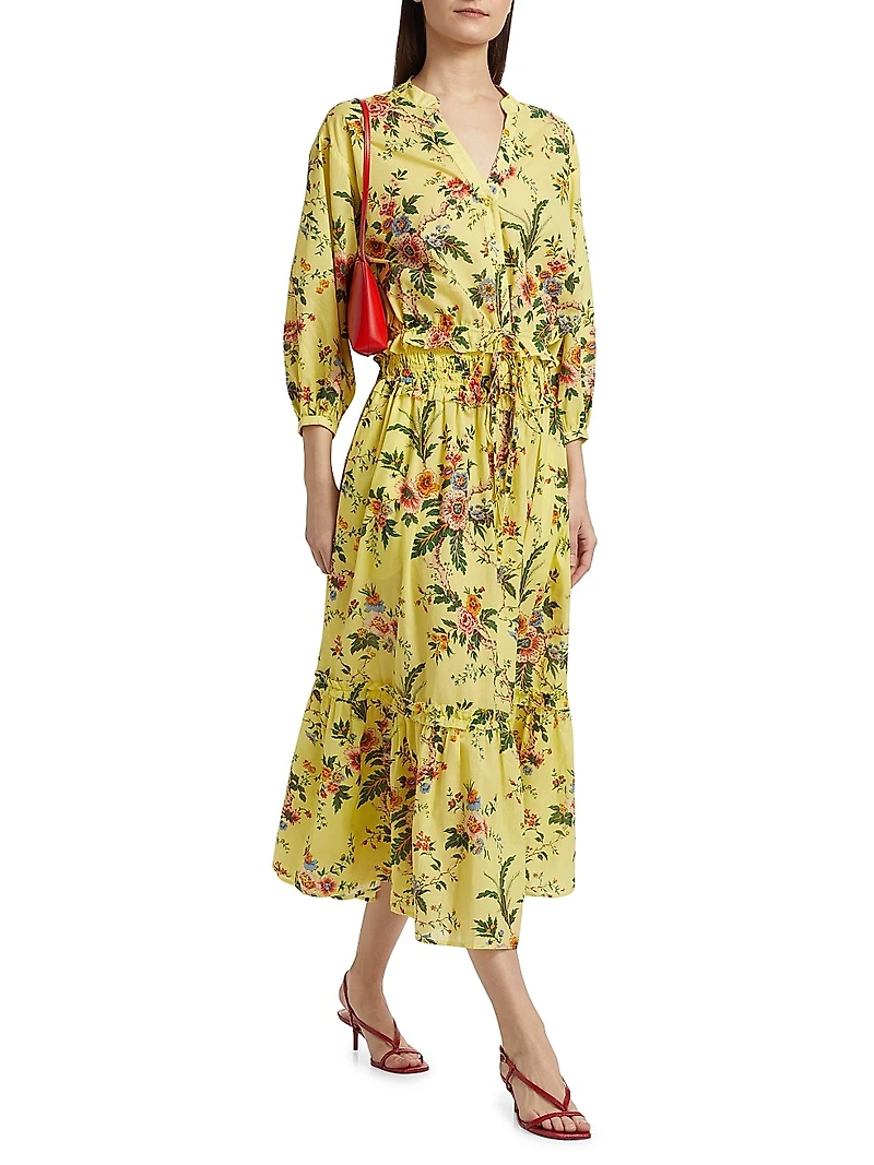 Perrin Floral Cotton Crop Top