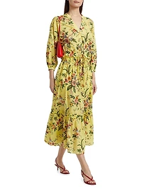 Perrin Floral Cotton Crop Top