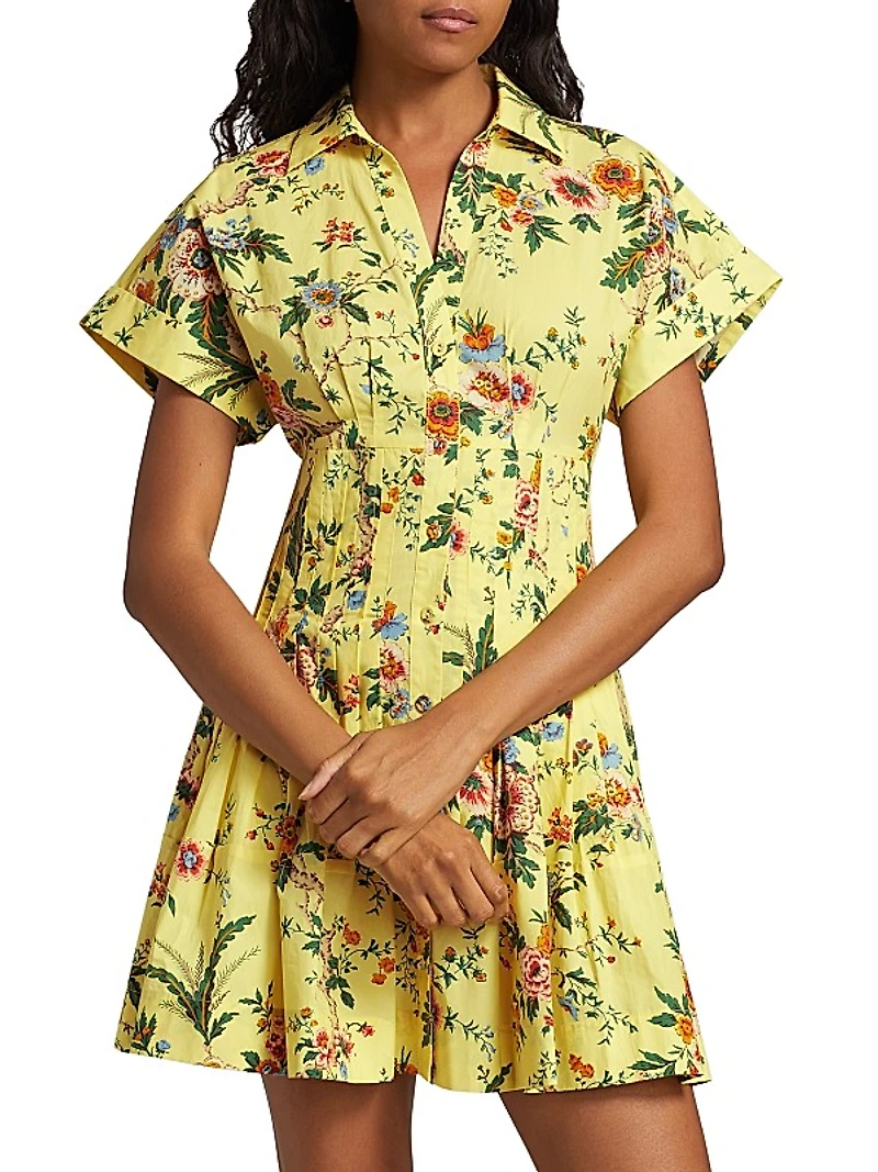 Nash Floral Poplin Cotton Shirtdress