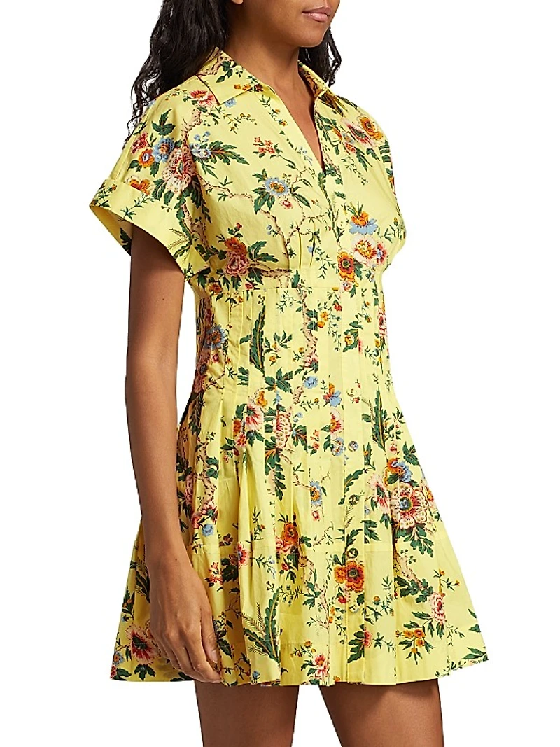 Nash Floral Poplin Cotton Shirtdress