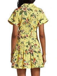 Nash Floral Poplin Cotton Shirtdress