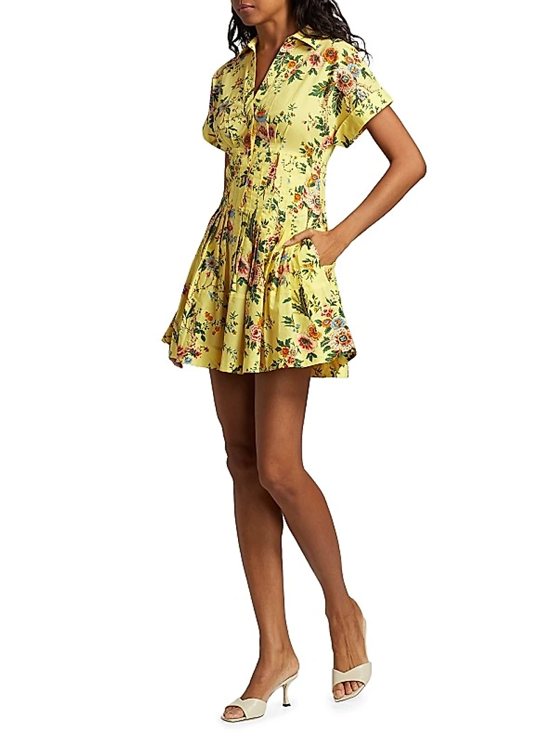 Nash Floral Poplin Cotton Shirtdress