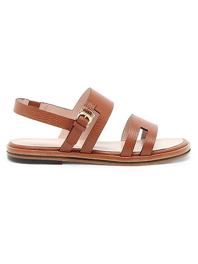 Essence Cut-Out Leather Sandals