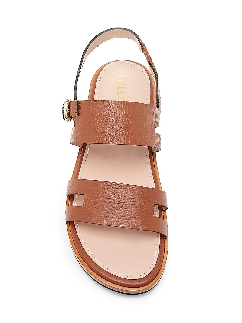 Essence Cut-Out Leather Sandals