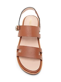 Essence Cut-Out Leather Sandals
