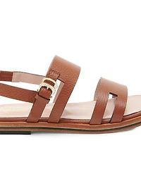 Essence Cut-Out Leather Sandals