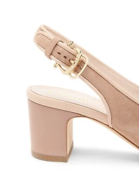 Outline 55MM Suede & Leather Pumps