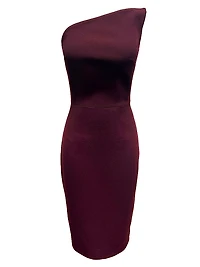 Milan Asymmetric Strapless Minidress
