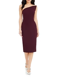 Milan Asymmetric Strapless Minidress