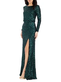 Mischa Sequined Gown