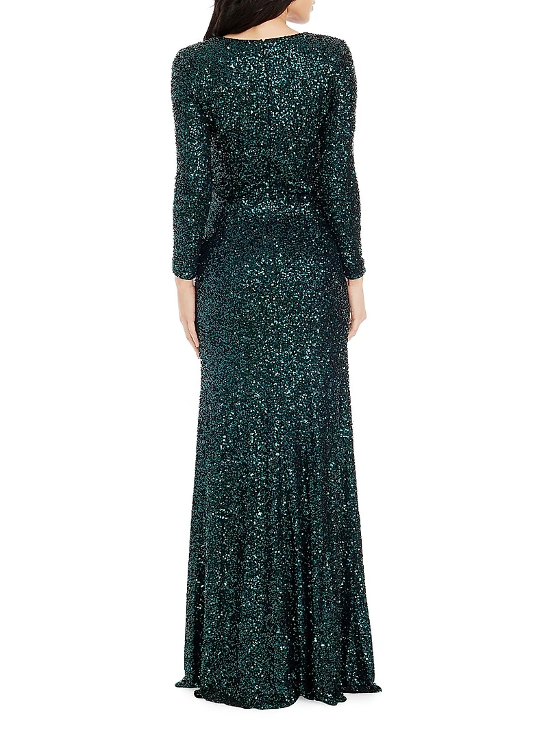 Mischa Sequined Gown