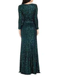 Mischa Sequined Gown