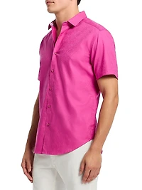 Odyssey Jacquard Button-Front Shirt