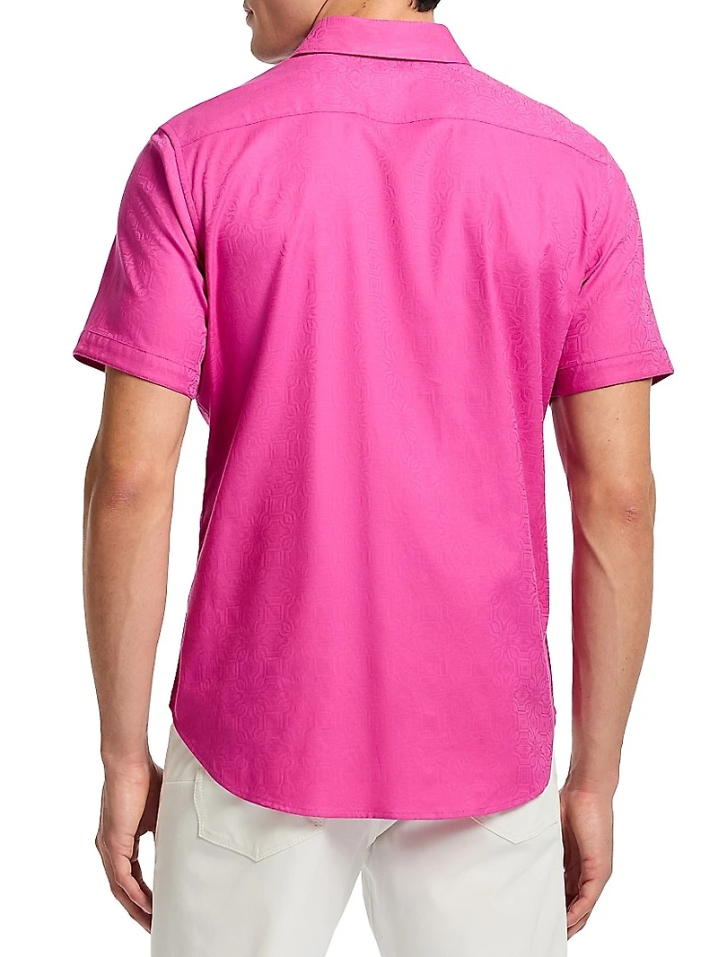 Odyssey Jacquard Button-Front Shirt