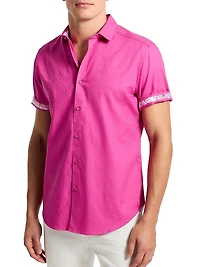 Odyssey Jacquard Button-Front Shirt