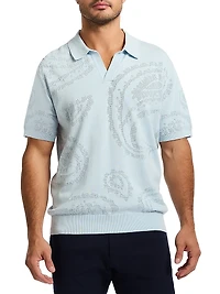 Holbrook Jacquard Polo Sweater
