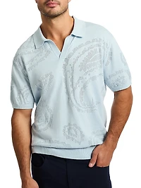 Holbrook Jacquard Polo Sweater