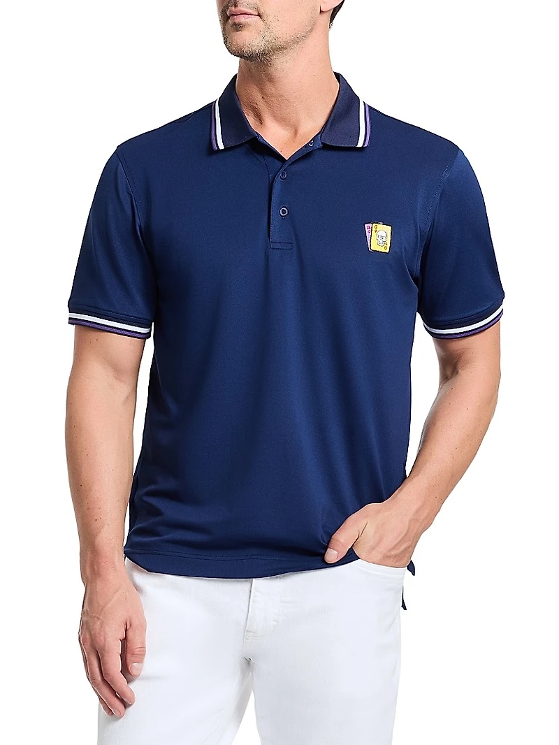 Poker Night Piqué Knit Polo Shirt