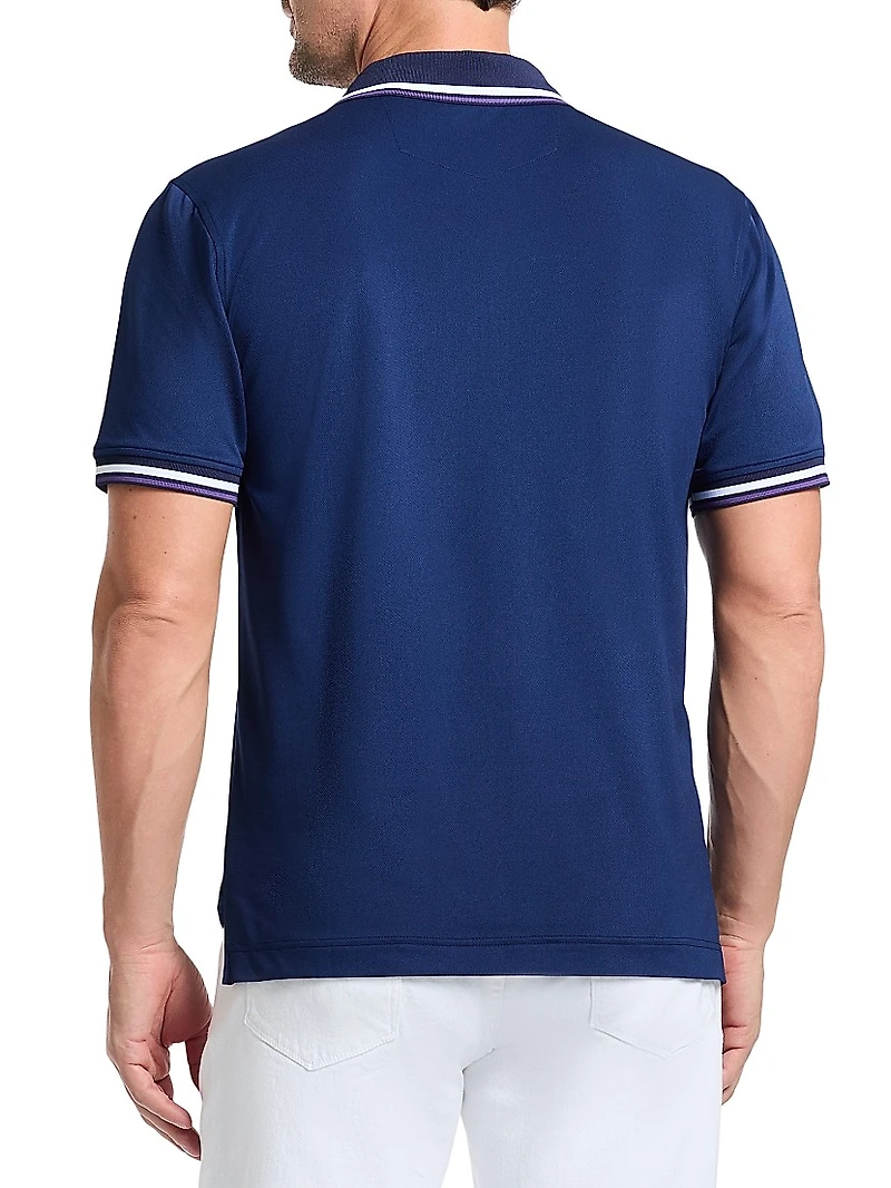 Poker Night Piqué Knit Polo Shirt